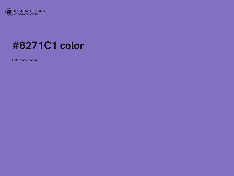 #8271C1 color image