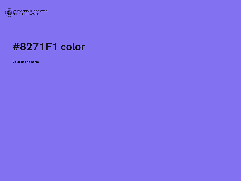 #8271F1 color image