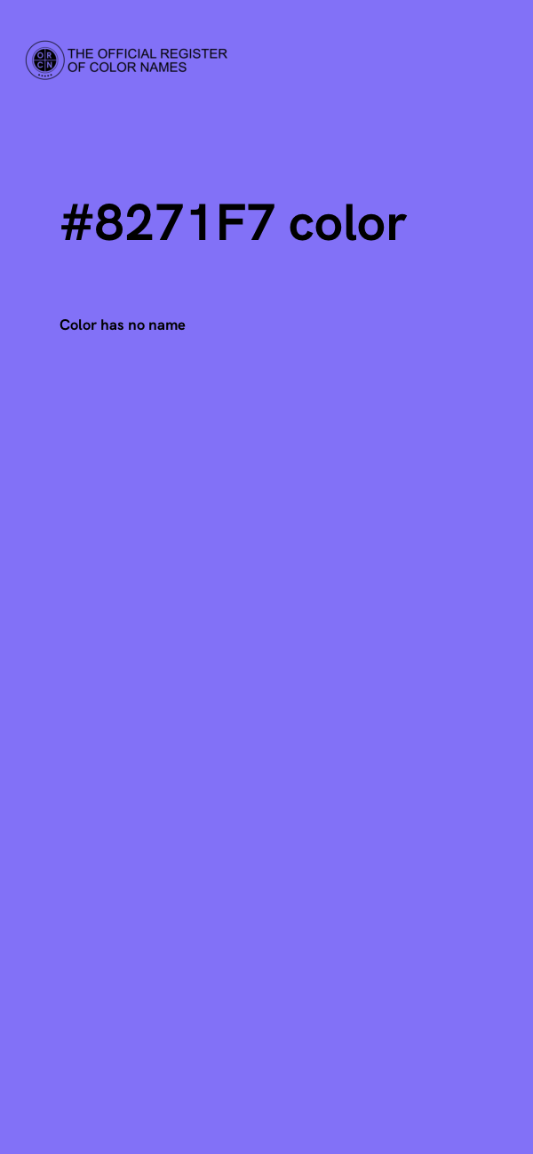 #8271F7 color image