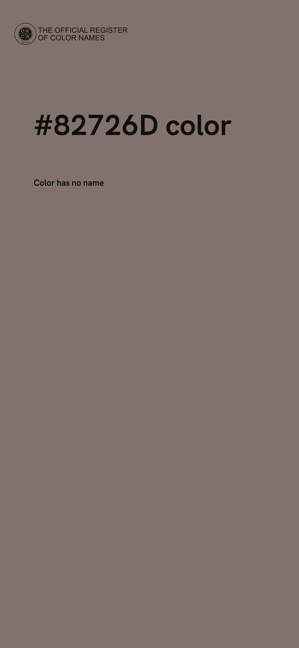 #82726D color image