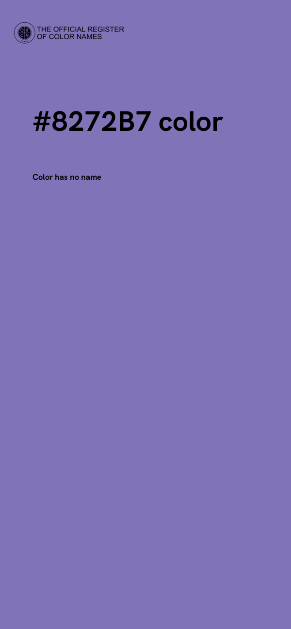 #8272B7 color image