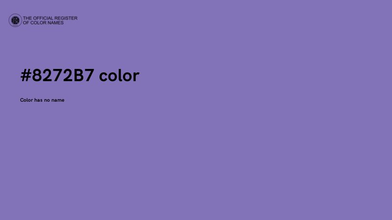 #8272B7 color image