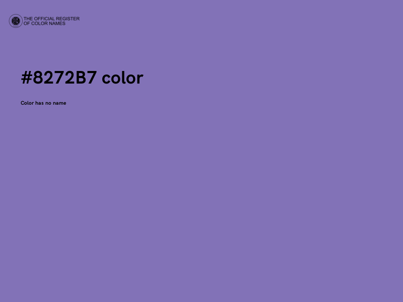 #8272B7 color image