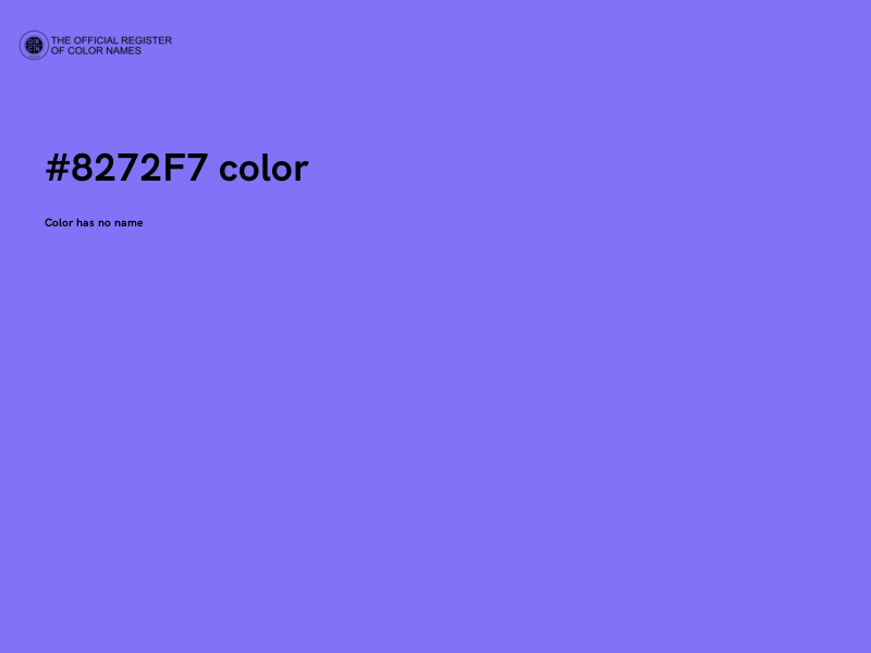 #8272F7 color image