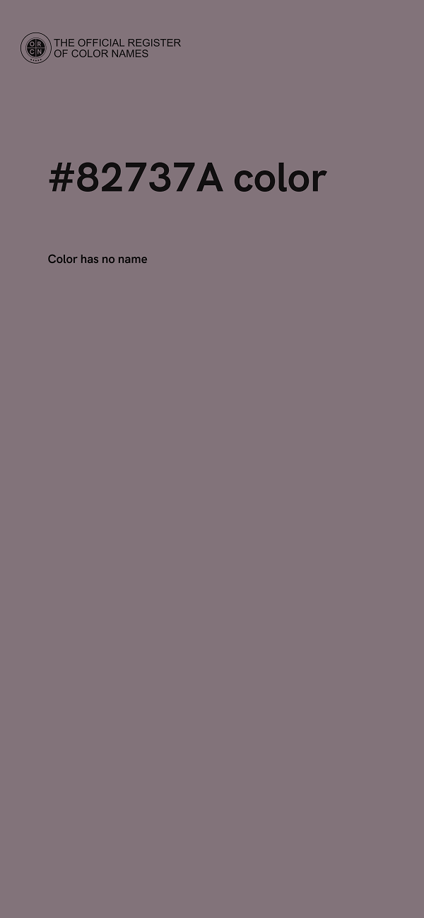 #82737A color image