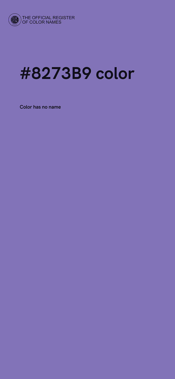 #8273B9 color image