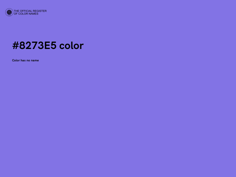 #8273E5 color image