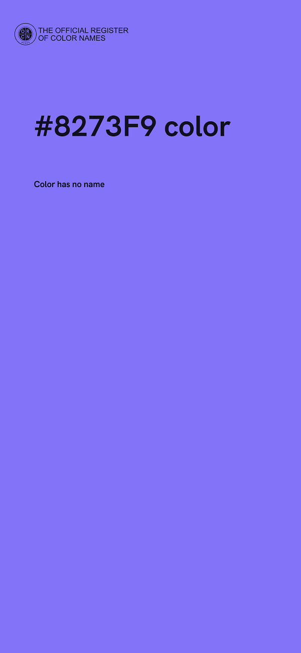 #8273F9 color image
