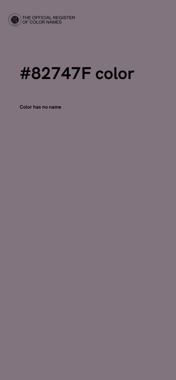#82747F color image