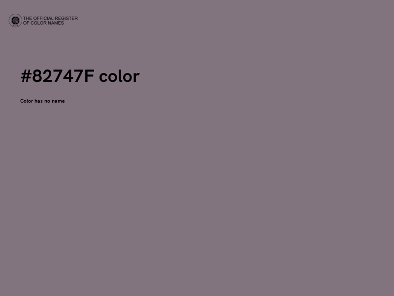 #82747F color image