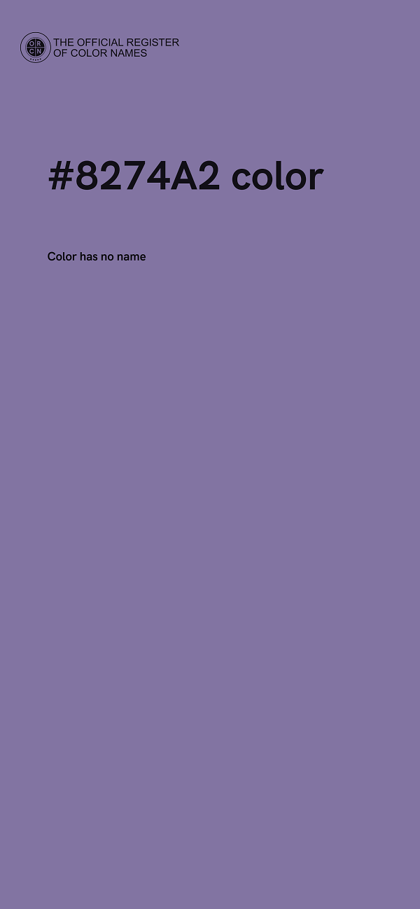 #8274A2 color image