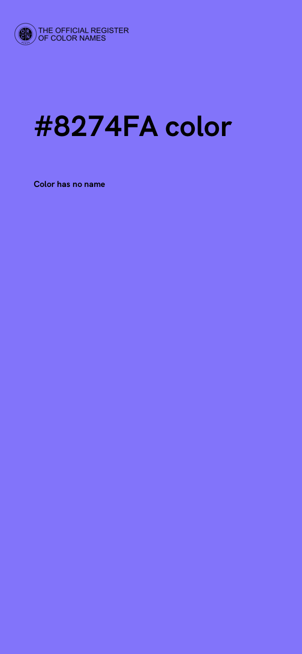 #8274FA color image