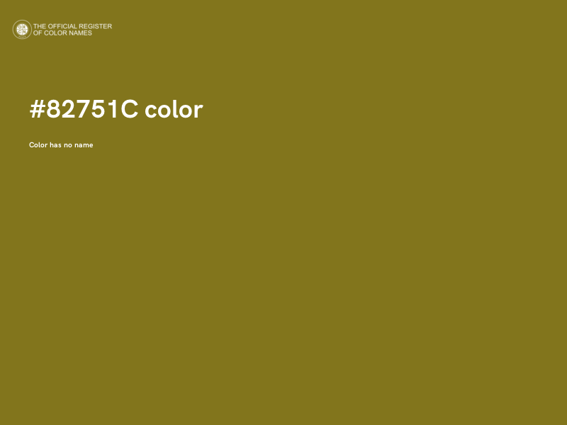 #82751C color image