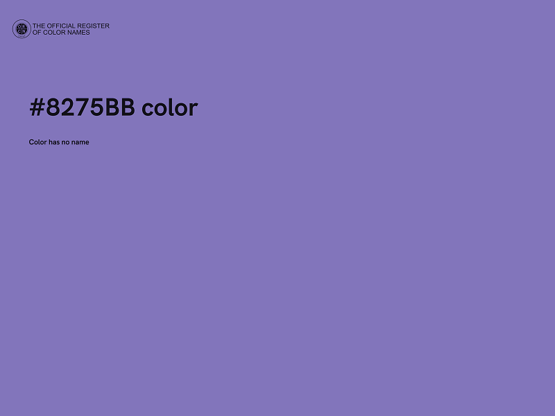#8275BB color image