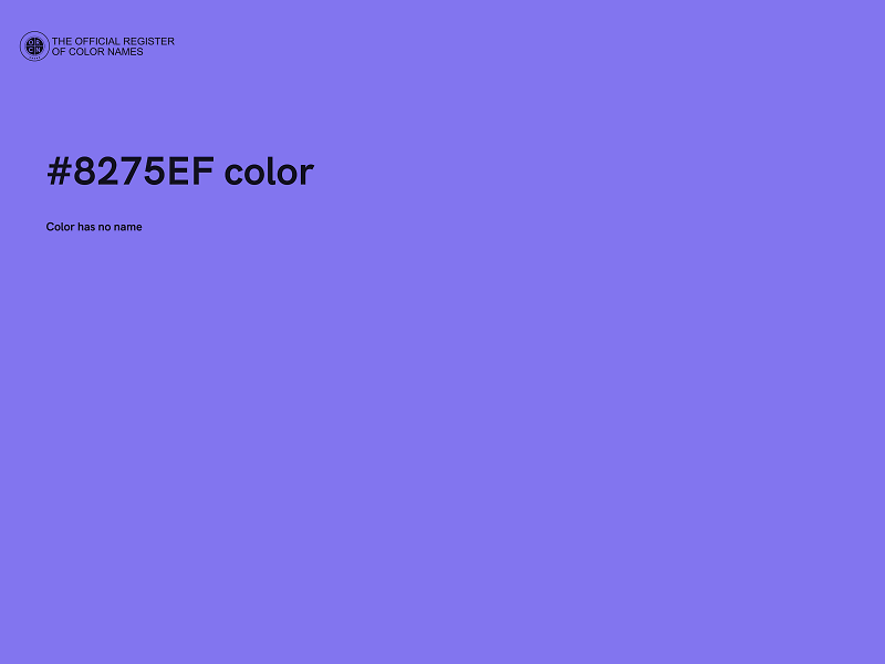 #8275EF color image