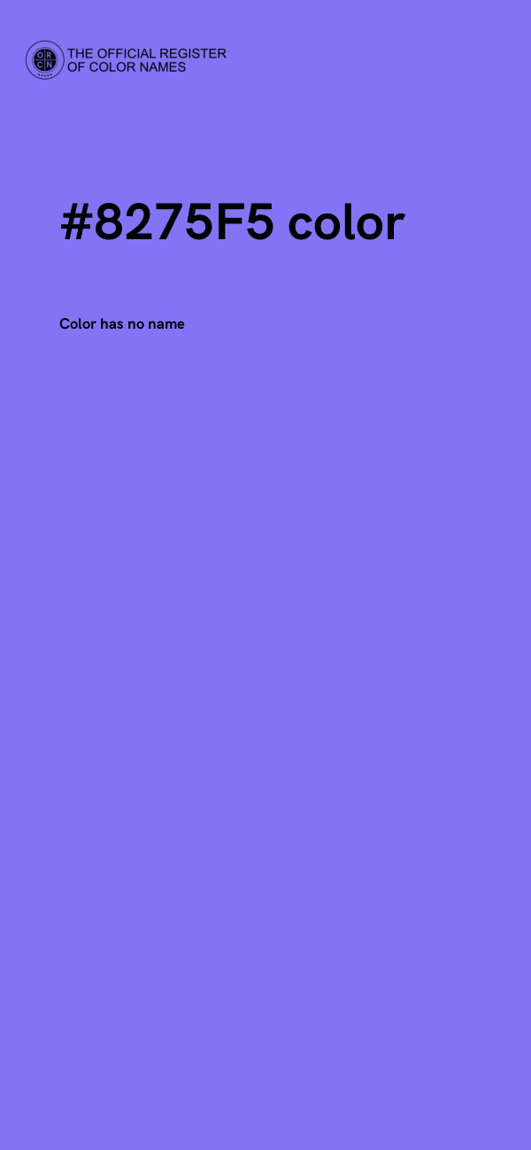 #8275F5 color image