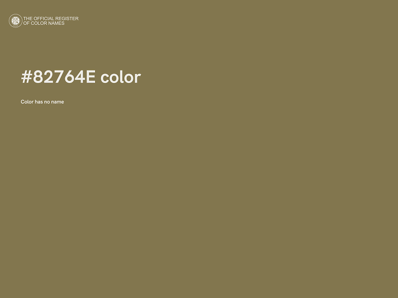 #82764E color image