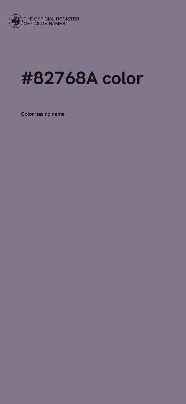 #82768A color image