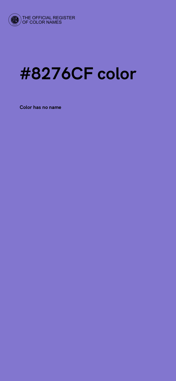 #8276CF color image