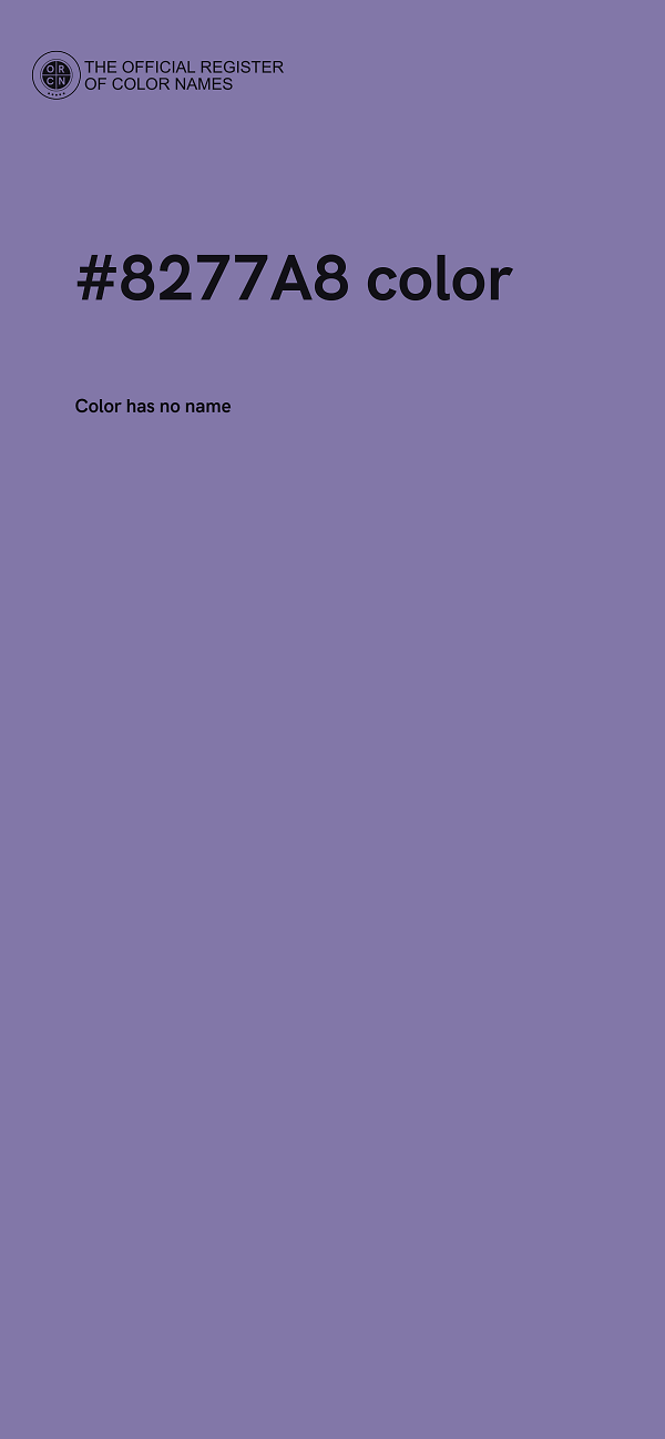 #8277A8 color image