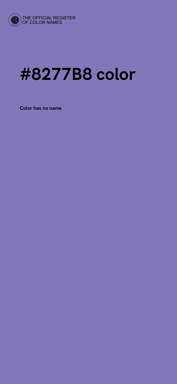 #8277B8 color image