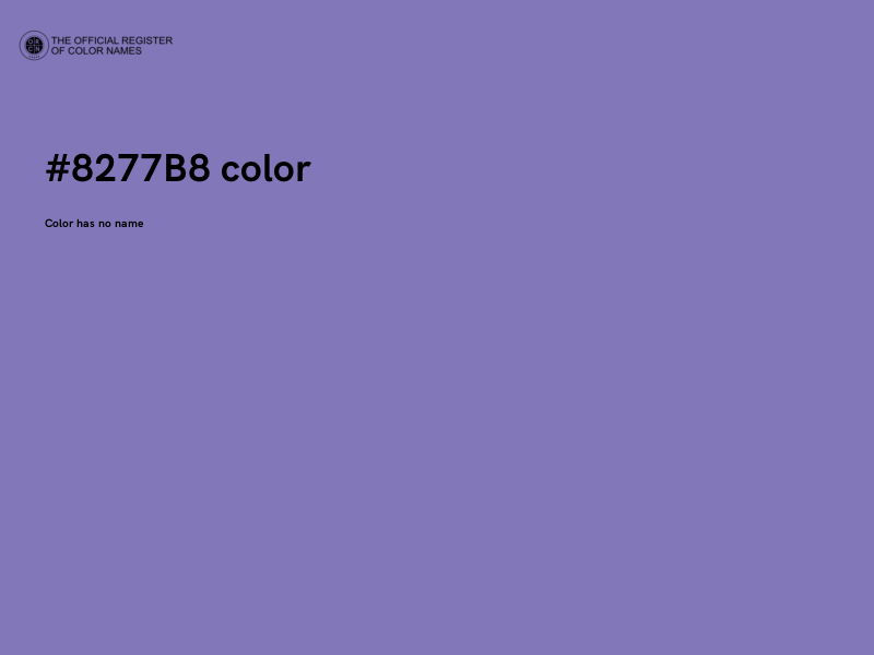 #8277B8 color image