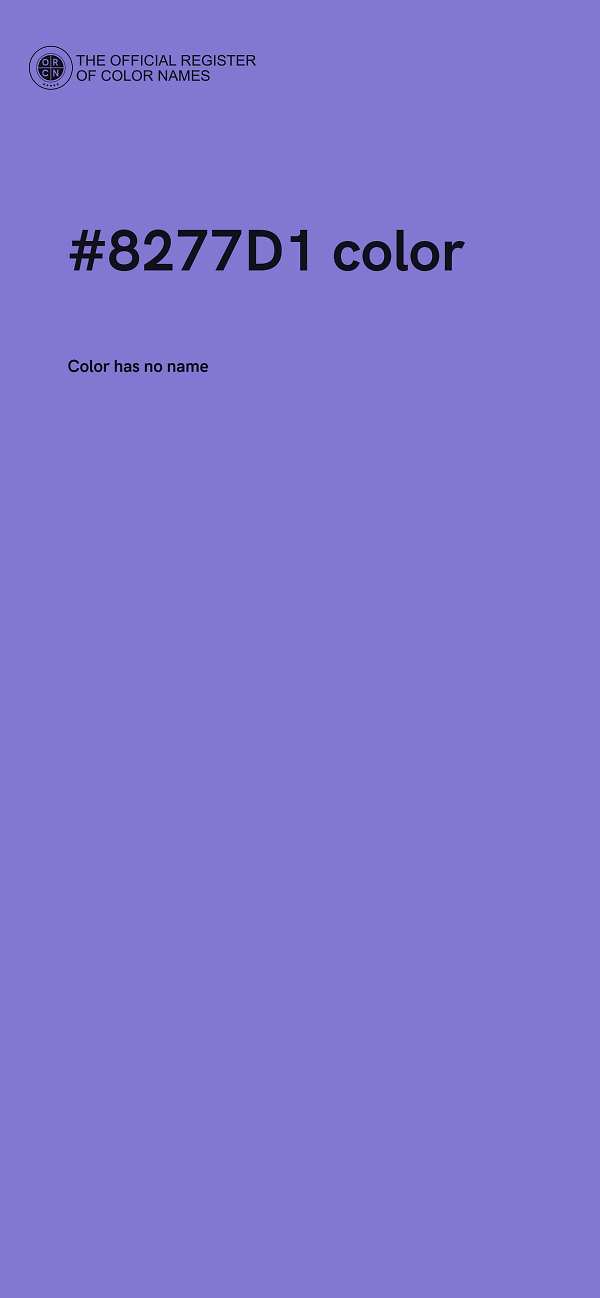 #8277D1 color image