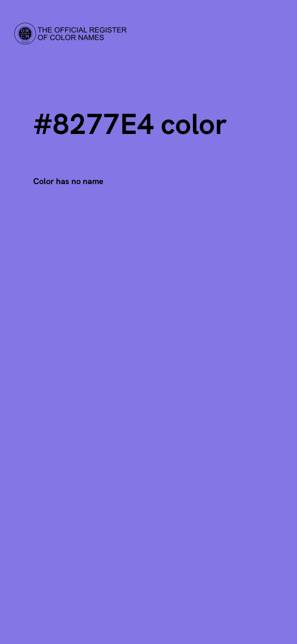 #8277E4 color image