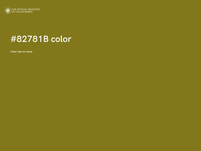 #82781B color image