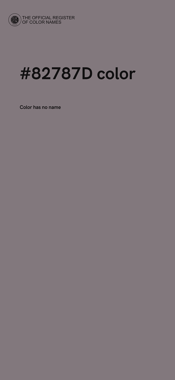 #82787D color image