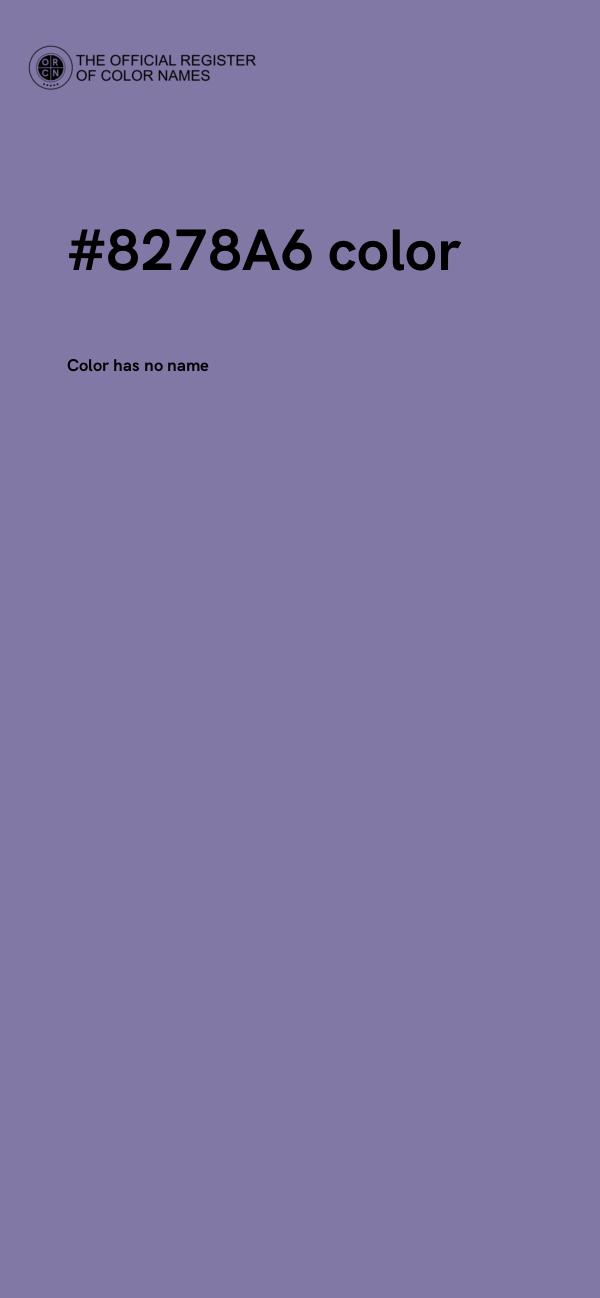 #8278A6 color image