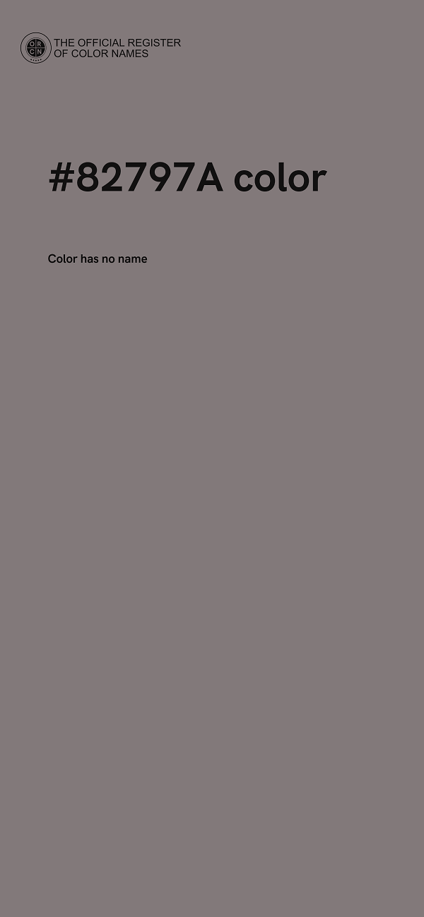 #82797A color image