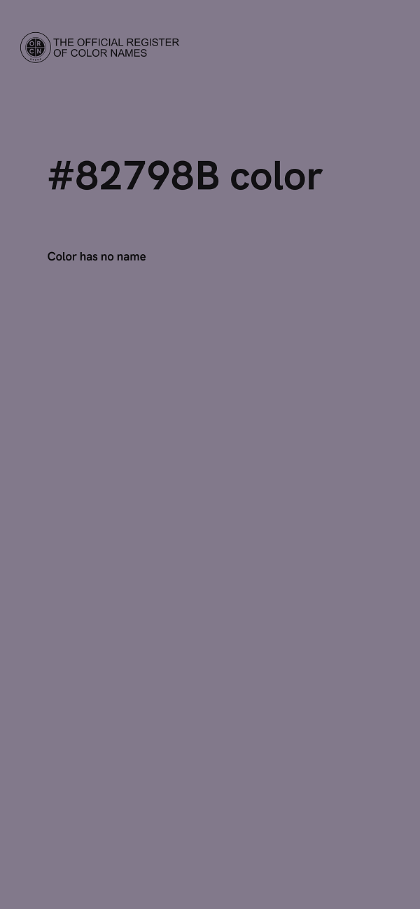 #82798B color image