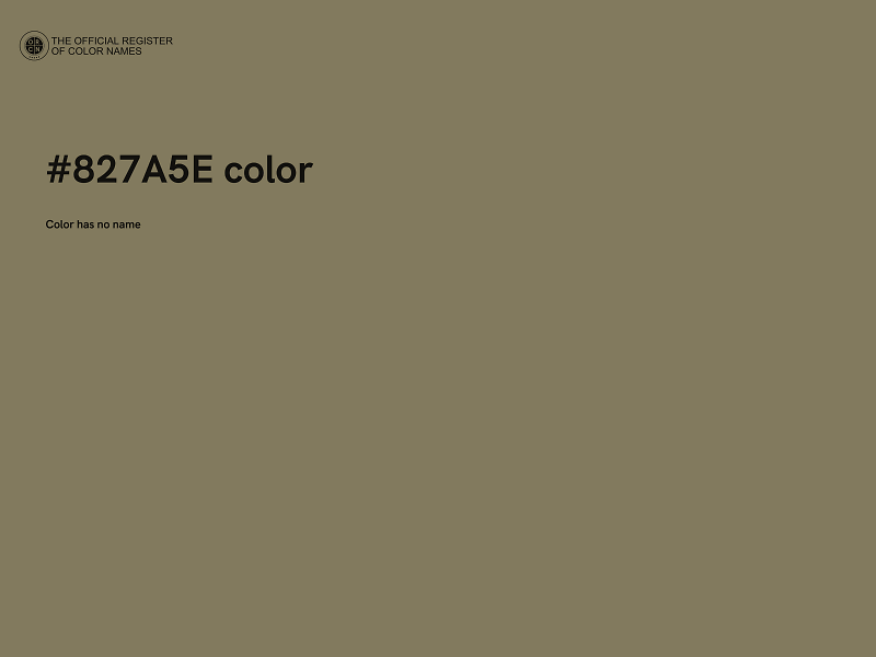 #827A5E color image