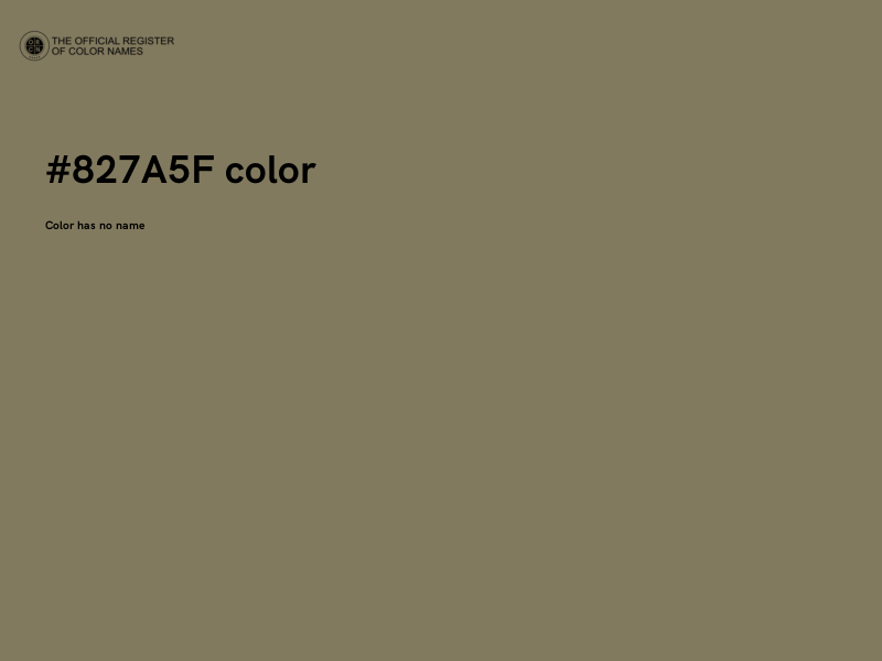 #827A5F color image