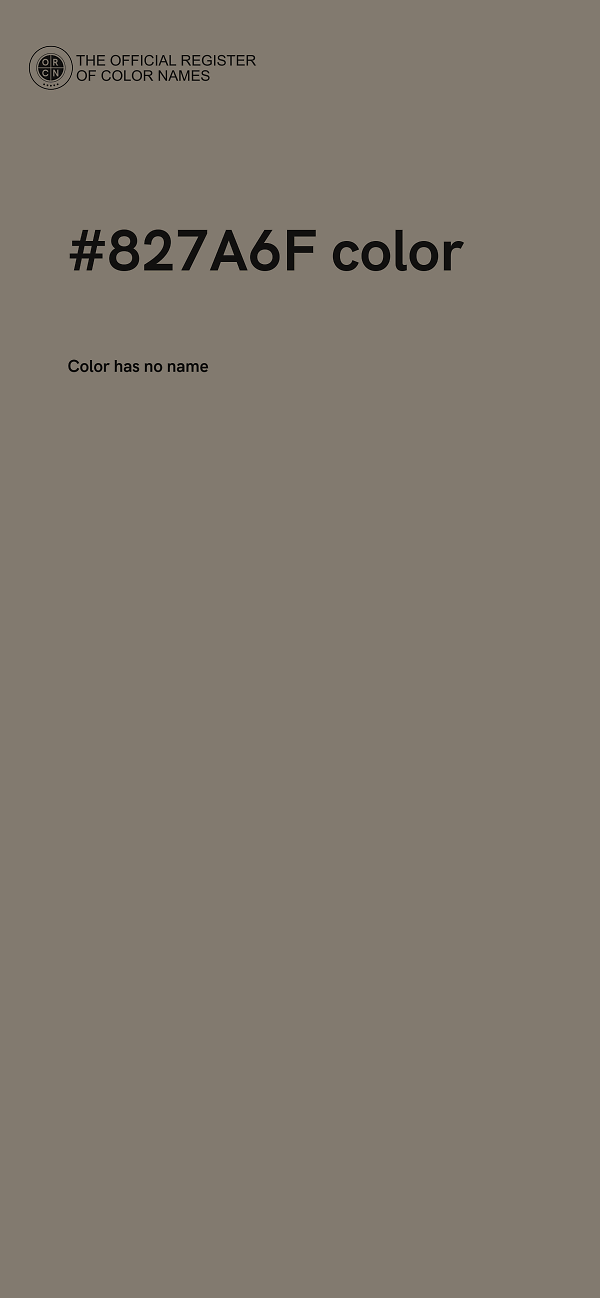 #827A6F color image