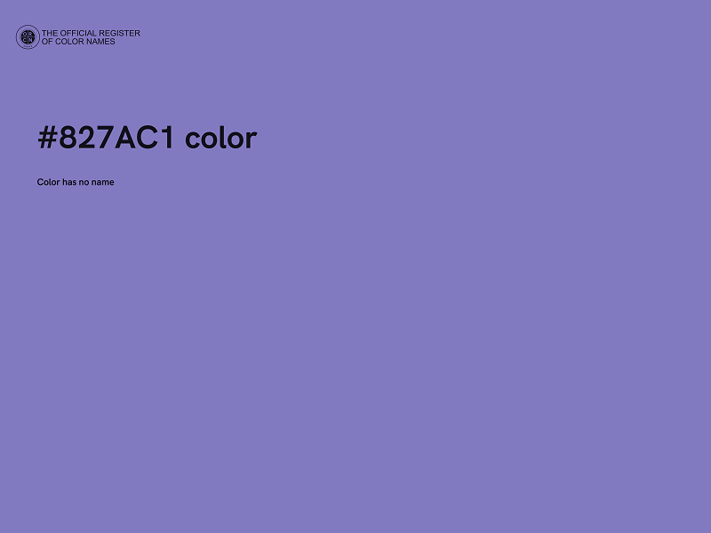 #827AC1 color image