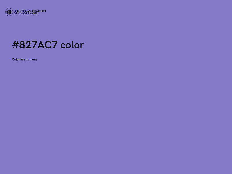 #827AC7 color image