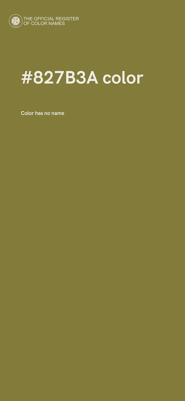 #827B3A color image
