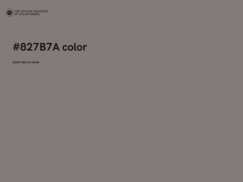 #827B7A color image