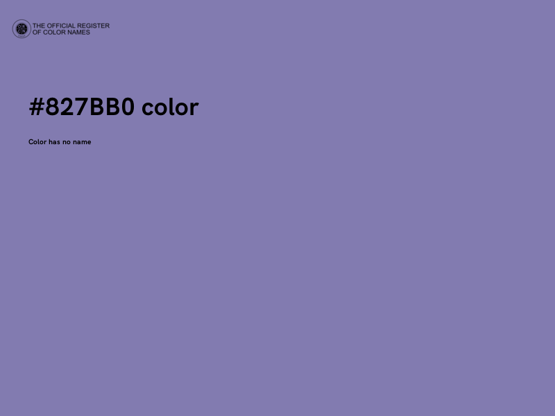 #827BB0 color image