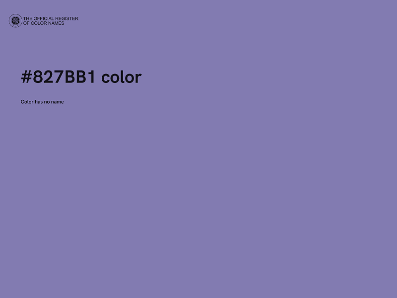 #827BB1 color image