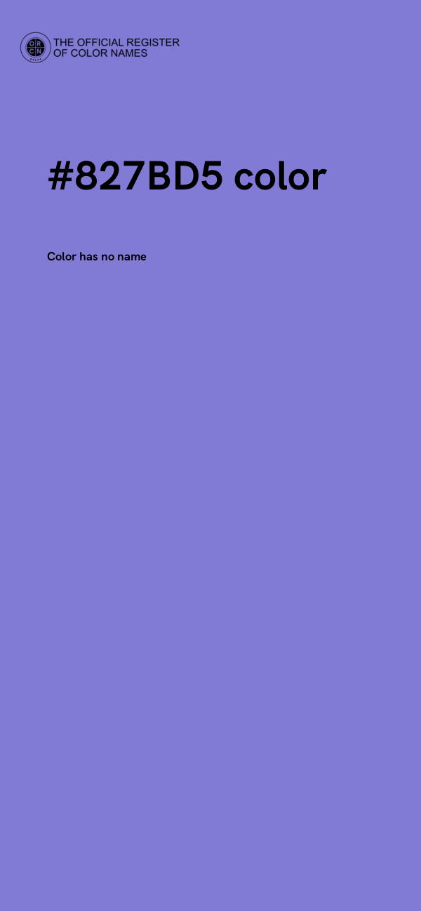 #827BD5 color image