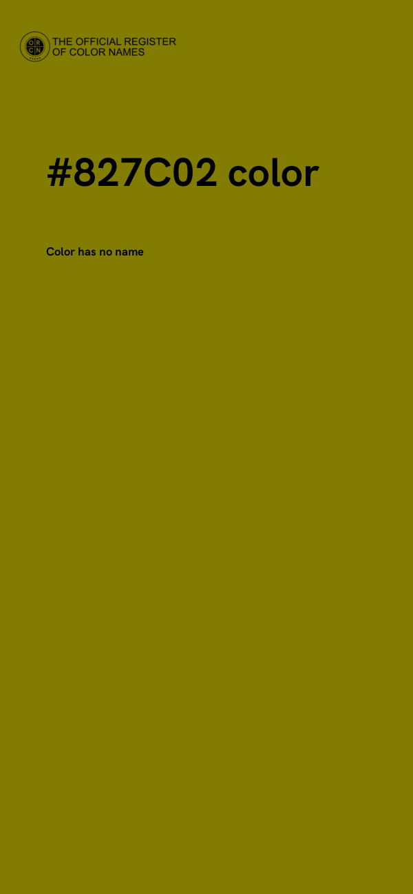#827C02 color image