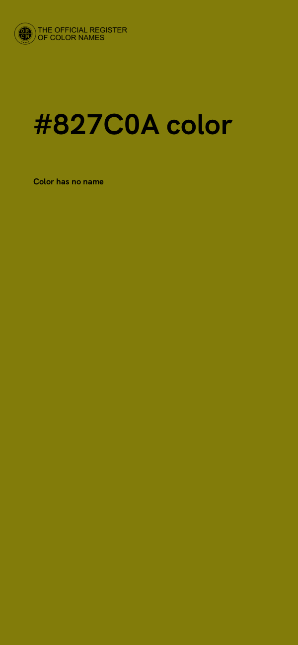 #827C0A color image