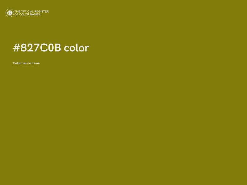 #827C0B color image