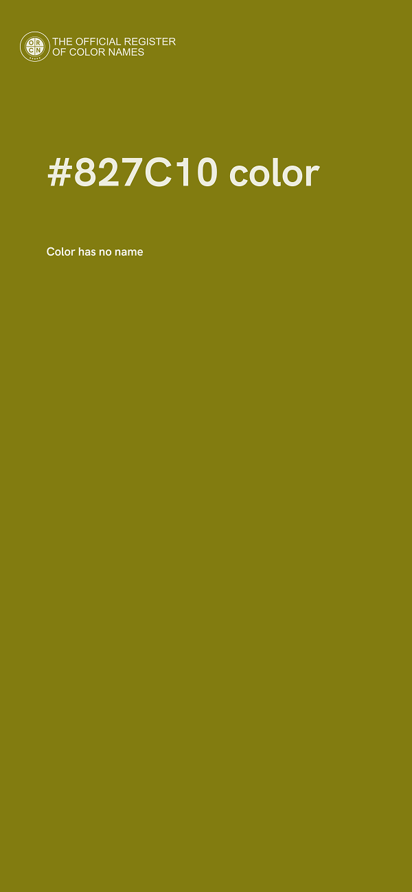 #827C10 color image