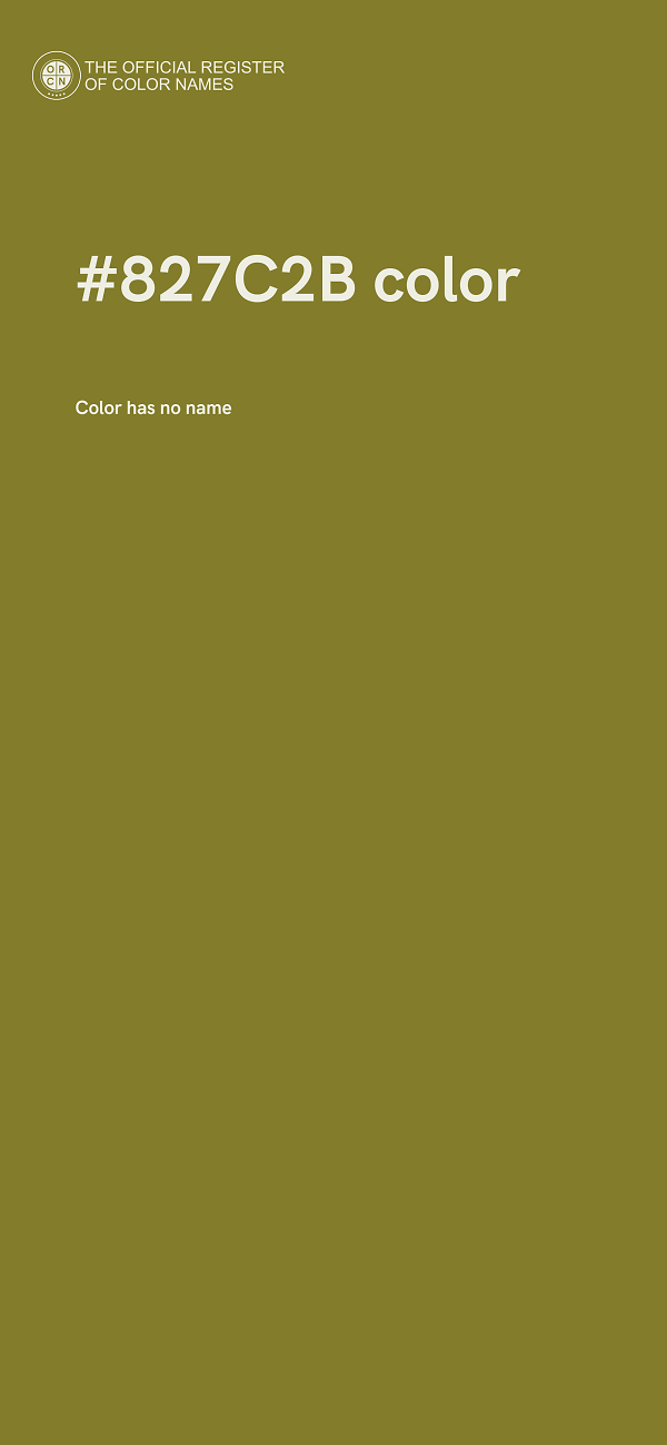 #827C2B color image