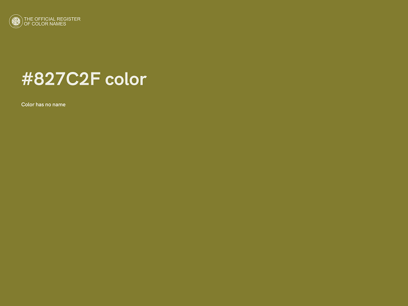 #827C2F color image