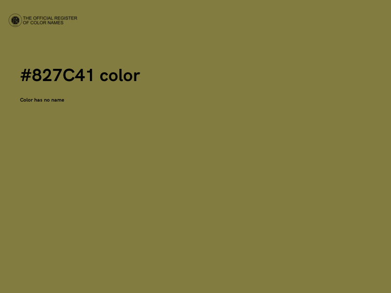 #827C41 color image